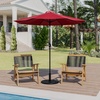 image:imageFlash Furniture Kona Tan 9 FT Round Umbrella with 15 Diameter Aluminum Pole with Crank and Tilt FunctionRed
