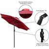 image:imageFlash Furniture Kona Tan 9 FT Round Umbrella with 15 Diameter Aluminum Pole with Crank and Tilt FunctionRed