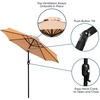 image:imageFlash Furniture Kona Tan 9 FT Round Umbrella with 15 Diameter Aluminum Pole with Crank and Tilt FunctionTan