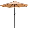 image:imageFlash Furniture Kona Tan 9 FT Round Umbrella with 15 Diameter Aluminum Pole with Crank and Tilt FunctionTan
