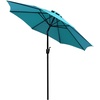 image:imageFlash Furniture Kona Tan 9 FT Round Umbrella with 15 Diameter Aluminum Pole with Crank and Tilt FunctionTeal