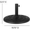 image:imageFlash Furniture Kona Tan 9 FT Round Umbrella with 15 Diameter Aluminum Pole with Crank and Tilt FunctionTeal