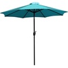 image:imageFlash Furniture Kona Tan 9 FT Round Umbrella with 15 Diameter Aluminum Pole with Crank and Tilt FunctionTeal