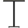 image:imageFlash Furniture Lark Commercial Grade Bar Height Patio Table IndoorOutdoor Bistro Table with Poly Resin Slats 30 Square Faux TeakGray Wash