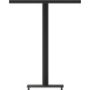 image:imageFlash Furniture Lark Commercial Grade Bar Height Patio Table IndoorOutdoor Bistro Table with Poly Resin Slats 30 Square Faux TeakGray Wash
