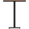 image:imageFlash Furniture Lark Commercial Grade Bar Height Patio Table IndoorOutdoor Bistro Table with Poly Resin Slats 30 Square Faux TeakTeak
