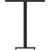 image:imageFlash Furniture Lark Commercial Grade Bar Height Patio Table IndoorOutdoor Bistro Table with Poly Resin Slats 30 Square Faux TeakTeak