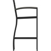 image:imageFlash Furniture Lark Commercial Grade Bar Height Stool with Arms AllWeather Outdoor Bar Stool with Faux Wood Poly Resin Slats and Aluminum Frame TeakGray Wash