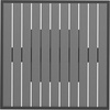 image:imageFlash Furniture Lark Outdoor Patio Bistro Dining Table with Faux Teak Poly Slats 30 SquareGray Wash Teak