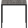 image:imageFlash Furniture Lark Outdoor Patio Bistro Dining Table with Faux Teak Poly Slats 30 SquareGray Wash Teak