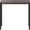 image:imageFlash Furniture Lark Outdoor Patio Bistro Dining Table with Faux Teak Poly Slats 30 SquareGray Wash Teak