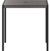 image:imageFlash Furniture Lark Outdoor Patio Bistro Dining Table with Faux Teak Poly Slats 30 SquareGray Wash Teak