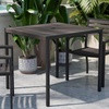 image:imageFlash Furniture Lark Outdoor Patio Bistro Dining Table with Faux Teak Poly Slats 30 SquareGray Wash Teak