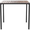 image:imageFlash Furniture Lark Outdoor Patio Bistro Dining Table with Faux Teak Poly Slats 30 SquareTeak