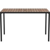 image:imageFlash Furniture Lark Outdoor Patio Bistro Dining Table with Faux Teak Poly Slats 30 SquareTeak
