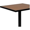 image:imageFlash Furniture Lark Outdoor Patio Bistro Dining Table with Faux Teak Poly Slats 30 SquareTeak