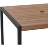 image:imageFlash Furniture Lark Outdoor Patio Bistro Dining Table with Faux Teak Poly Slats 30 SquareTeak