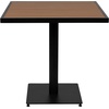 image:imageFlash Furniture Lark Outdoor Patio Bistro Dining Table with Faux Teak Poly Slats 30 SquareTeak