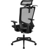 image:imageFlash Furniture Layla Ergonomic Mesh Office Chair with SynchroTilt Pivot Adjustable Headrest Lumbar Support Coat Hanger and Adjustable Arms in Black