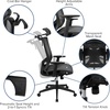 image:imageFlash Furniture Layla Ergonomic Mesh Office Chair with SynchroTilt Pivot Adjustable Headrest Lumbar Support Coat Hanger and Adjustable Arms in Black