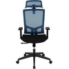 image:imageFlash Furniture Layla Ergonomic Mesh Office Chair with SynchroTilt Pivot Adjustable Headrest Lumbar Support Coat Hanger and Adjustable Arms in BlueBlack