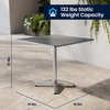 image:imageFlash Furniture Lila 315 Square Aluminum IndoorOutdoor Table Set with 2 Black Rattan ChairsBlack