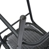 image:imageFlash Furniture Lila Commercial Grade Rattan IndoorOutdoor Commercial Restaurant Barstool  Rattan Seat and Back  Footrest  GrayBlack