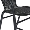 image:imageFlash Furniture Lila Commercial Grade Rattan IndoorOutdoor Commercial Restaurant Barstool  Rattan Seat and Back  Footrest  GrayBlack