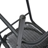 image:imageFlash Furniture Lila Commercial Grade Rattan IndoorOutdoor Commercial Restaurant Barstool  Rattan Seat and Back  Footrest  GrayBlack