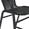 image:imageFlash Furniture Lila Commercial Grade Rattan IndoorOutdoor Commercial Restaurant Barstool  Rattan Seat and Back  Footrest  GrayBlack