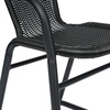 image:imageFlash Furniture Lila Commercial Grade Rattan IndoorOutdoor Commercial Restaurant Barstool  Rattan Seat and Back  Footrest  GrayBlack