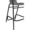 image:imageFlash Furniture Lila Commercial Grade Rattan IndoorOutdoor Commercial Restaurant Barstool  Rattan Seat and Back  Footrest  GrayGrey
