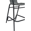 image:imageFlash Furniture Lila Commercial Grade Rattan IndoorOutdoor Commercial Restaurant Barstool  Rattan Seat and Back  Footrest  GrayGrey