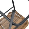image:imageFlash Furniture Lila Commercial Grade Rattan IndoorOutdoor Commercial Restaurant Barstool  Rattan Seat and Back  Footrest  GrayMedium Brown