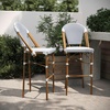 image:imageFlash Furniture Lourdes Commercial Grade Bistro Bar Height Stool Stackable IndoorOutdoor Dining Stool 30 High WhiteGray and Bamboo Finish Set of 2White  NavyNatural Frame
