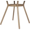 image:imageFlash Furniture Lourdes IndoorOutdoor Commercial Bistro Table  Tempered Glass Top  PE Rattan  Natural Bamboo Print Aluminum Frame  315  BlackWhiteNatural  White RattanLight Natural Frame