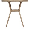image:imageFlash Furniture Lourdes IndoorOutdoor Commercial Bistro Table  Tempered Glass Top  PE Rattan  Natural Bamboo Print Aluminum Frame  315  BlackWhiteNatural  White RattanLight Natural Frame