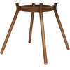 image:imageFlash Furniture Lourdes IndoorOutdoor Commercial Bistro Table  Tempered Glass Top  PE Rattan  Natural Bamboo Print Aluminum Frame  315  BlackWhiteWhite  Navy RattanNatural Frame
