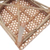 image:imageFlash Furniture Lourdes IndoorOutdoor Commercial Thonet French Bistro Stack Chair  NATWhite PE Rattan Back and Seat  Light Natural Bamboo Print Metal Frame  2 PKNatural  WhiteLight Natural Frame