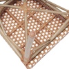 image:imageFlash Furniture Lourdes IndoorOutdoor Commercial Thonet French Bistro Stack Chair  NATWhite PE Rattan Back and Seat  Light Natural Bamboo Print Metal Frame  2 PKNatural  WhiteLight Natural Frame