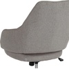 image:imageFlash Furniture Madrid Home and Office Upholstered MidBack Chair in White LeatherSoftLight Gray Fabric