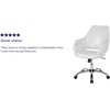 image:imageFlash Furniture Madrid Home and Office Upholstered MidBack Chair in White LeatherSoftWhite Leathersoft