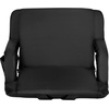 image:imageFlash Furniture Malta Extra Wide Portable Stadium Seat for Bleachers or Benches Padded Stadium Chair with Backpack Straps and Storage 265 lb Weight Capacity RedBlack