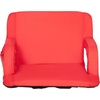 image:imageFlash Furniture Malta Extra Wide Portable Stadium Seat for Bleachers or Benches Padded Stadium Chair with Backpack Straps and Storage 265 lb Weight Capacity RedRed