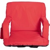 image:imageFlash Furniture Malta Extra Wide Portable Stadium Seat for Bleachers or Benches Padded Stadium Chair with Backpack Straps and Storage 265 lb Weight Capacity RedRed
