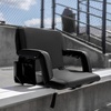image:imageFlash Furniture Malta Extra Wide Portable Stadium Seat for Bleachers or Benches Padded Stadium Chair with Backpack Straps and Storage 265 lb Weight Capacity RedBlack