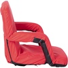 image:imageFlash Furniture Malta Extra Wide Portable Stadium Seat for Bleachers or Benches Padded Stadium Chair with Backpack Straps and Storage 265 lb Weight Capacity RedRed