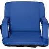 image:imageFlash Furniture Malta Extra Wide Portable Stadium Seat for Bleachers or Benches Padded Stadium Chair with Backpack Straps and Storage 265 lb Weight Capacity RedBlue