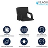image:imageFlash Furniture Malta Extra Wide Portable Stadium Seat for Bleachers or Benches Padded Stadium Chair with Backpack Straps and Storage 265 lb Weight Capacity RedBlack