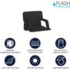 image:imageFlash Furniture Malta Extra Wide Portable Stadium Seat for Bleachers or Benches Padded Stadium Chair with Backpack Straps and Storage 265 lb Weight Capacity RedBlack